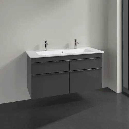 Obrázek VILLEROY BOCH Venticello toaletní skříňka, 4 výsuvy, 1153 x 590 x 502 mm, lesklá šedá / lesklá šedá #A92901FP