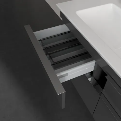 Obrázek VILLEROY BOCH Venticello toaletní skříňka, 4 výsuvy, 1153 x 590 x 502 mm, lesklá šedá / lesklá šedá #A92901FP