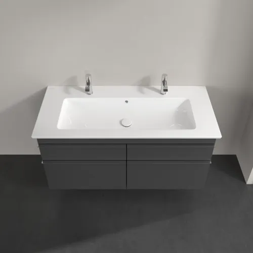 Obrázek VILLEROY BOCH Venticello toaletní skříňka, 4 výsuvy, 1153 x 590 x 502 mm, lesklá šedá / lesklá šedá #A92901FP