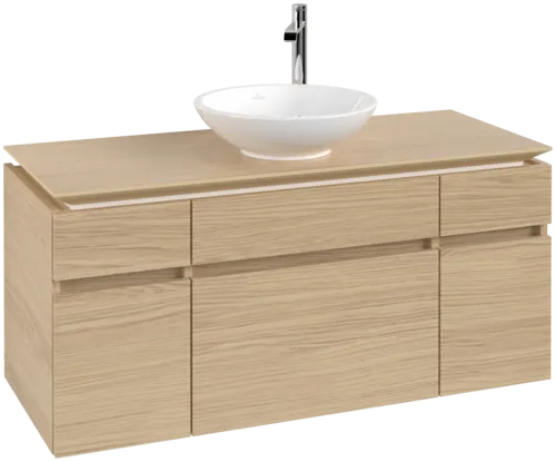 Bild von VILLEROY BOCH Legato Waschbeckenunterschrank, 5 Auszüge, 1200 x 550 x 500 mm, Nordic Oak / Nordic Oak #B57800VJ