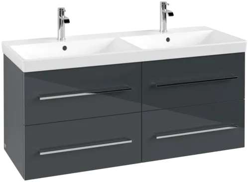 Obrázek VILLEROY BOCH Avento toaletní skříňka, 4 výsuvy, 1180 x 514 x 484 mm, Crystal Grey #A89300B1