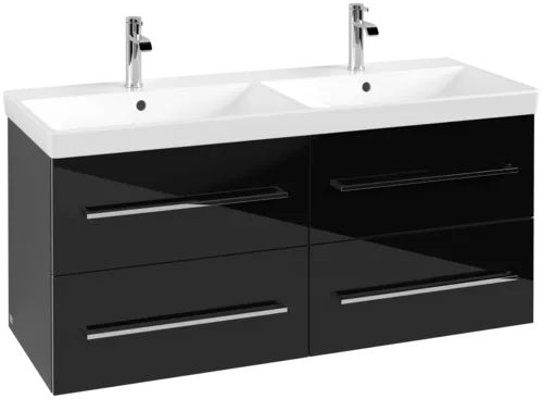 Obrázek VILLEROY BOCH Avento toaletní skříňka, 4 výsuvy, 1180 x 514 x 484 mm, Crystal Black #A89300B3