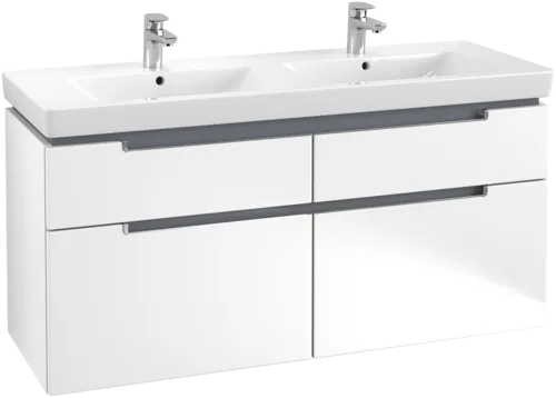 Bild von VILLEROY BOCH Subway 2.0 Waschbeckenunterschrank, 4 Auszüge, 1287 x 590 x 449 mm, White Matt #A91710MS