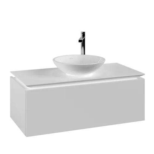 Bild von VILLEROY BOCH Legato Waschbeckenunterschrank, 1 Auszug, 1000 x 380 x 500 mm, White Matt / White Matt #B57100MS