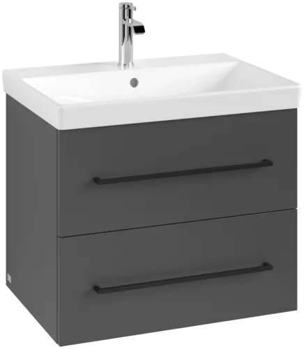 Bild von VILLEROY BOCH Avento Waschbeckenunterschrank, 2 Auszüge, 626 x 514 x 484 mm, Graphite #A89010VR