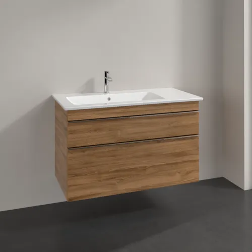 Obrázek VILLEROY BOCH Toaletní skříňka Venticello, 2 výsuvy, 953 x 590 x 502 mm, dub Kansas / dub Kansas #A92701RH