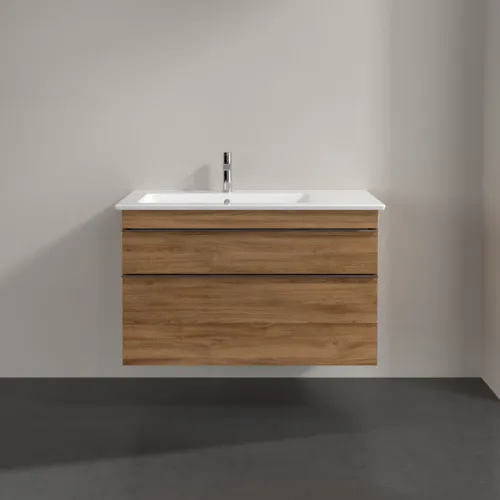 Obrázek VILLEROY BOCH Toaletní skříňka Venticello, 2 výsuvy, 953 x 590 x 502 mm, dub Kansas / dub Kansas #A92701RH