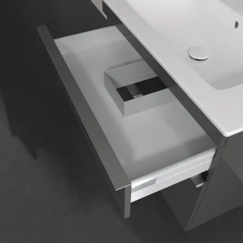 Obrázek VILLEROY BOCH Venticello toaletní skříňka, 2 výsuvy, 753 x 590 x 502 mm, lesklá šedá / lesklá šedá #A92501FP