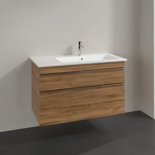 Picture of VILLEROY BOCH Venticello Vanity unit, 2 pull-out compartments, 953 x 590 x 502 mm, Oak Kansas / Oak Kansas #A92801RH