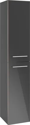 Bild von VILLEROY BOCH Avento Hochschrank, 2 Türen, 346 x 1760 x 404 mm, Graphite #A89400VR