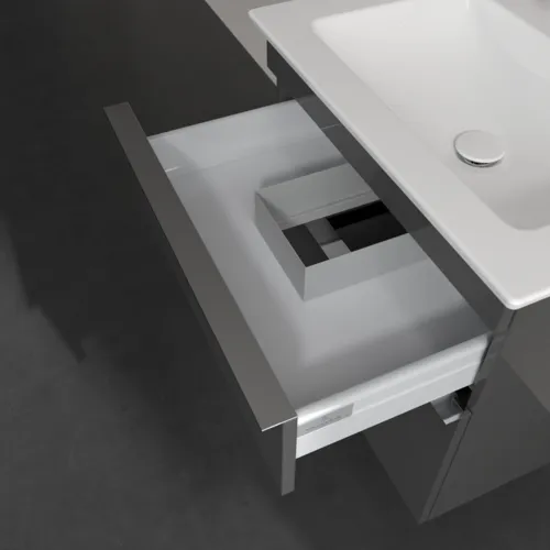 Obrázek VILLEROY BOCH Venticello toaletní skříňka, 2 výsuvy, 603 x 590 x 502 mm, lesklá šedá / lesklá šedá #A92401FP
