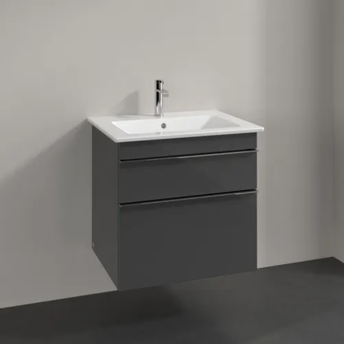 Obrázek VILLEROY BOCH Venticello toaletní skříňka, 2 výsuvy, 603 x 590 x 502 mm, lesklá šedá / lesklá šedá #A92401FP