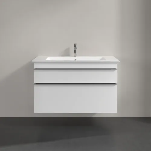 Picture of VILLEROY BOCH Venticello Vanity unit, 2 pull-out compartments, 953 x 590 x 502 mm, White Matt / White Matt #A92601MS