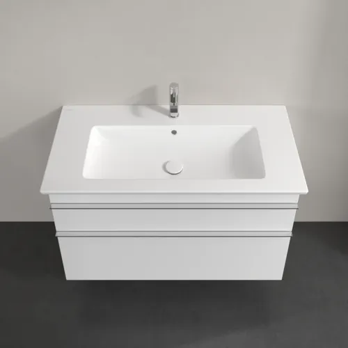 Picture of VILLEROY BOCH Venticello Vanity unit, 2 pull-out compartments, 953 x 590 x 502 mm, White Matt / White Matt #A92601MS
