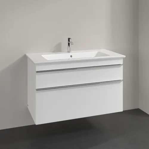 Picture of VILLEROY BOCH Venticello Vanity unit, 2 pull-out compartments, 953 x 590 x 502 mm, White Matt / White Matt #A92601MS