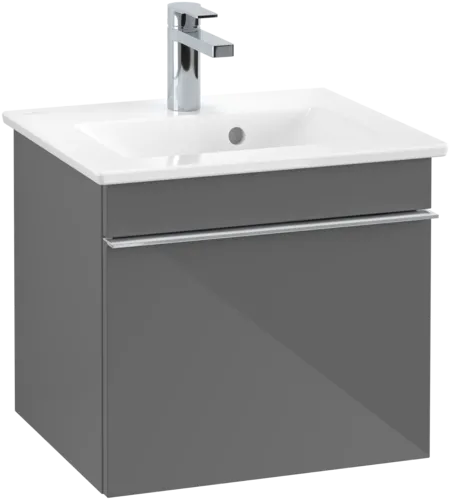 Bild von VILLEROY BOCH Venticello Waschbeckenunterschrank, 1 Auszug, 466 x 420 x 425 mm, Glossy Grey / Glossy Grey #A93101FP