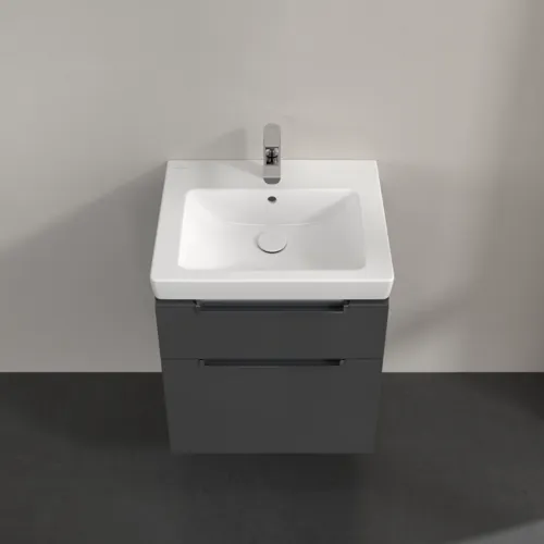 Bild von VILLEROY BOCH Subway 2.0 Waschbeckenunterschrank, 2 Auszüge, 537 x 590 x 423 mm, Glossy Grey #A90810FP