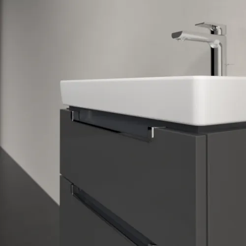 Bild von VILLEROY BOCH Subway 2.0 Waschbeckenunterschrank, 2 Auszüge, 537 x 590 x 423 mm, Glossy Grey #A90810FP