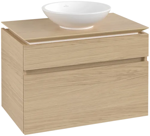 Bild von VILLEROY BOCH Legato Waschbeckenunterschrank, 2 Auszüge, 800 x 550 x 500 mm, Nordic Oak / Nordic Oak #B57000VJ