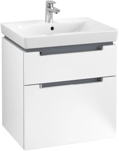 Bild von VILLEROY BOCH Subway 2.0 Waschbeckenunterschrank, 2 Auszüge, 587 x 590 x 454 mm, White Matt #A90910MS