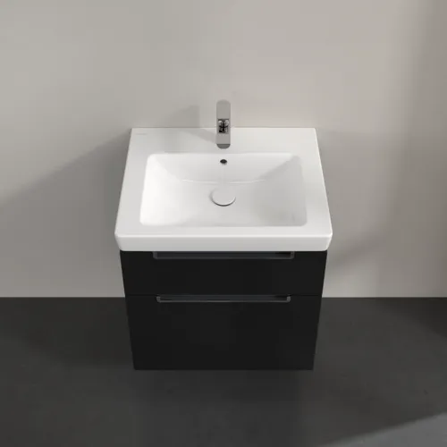 Bild von VILLEROY BOCH Subway 2.0 Waschbeckenunterschrank, 2 Auszüge, 587 x 590 x 454 mm, Black Matt Lacquer #A90910PD