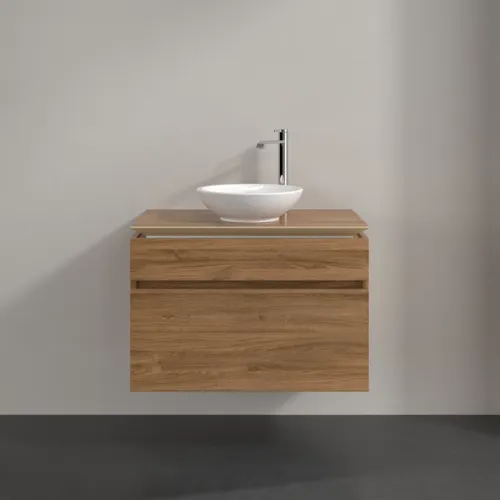 Bild von VILLEROY BOCH Legato Waschbeckenunterschrank, 2 Auszüge, 800 x 550 x 500 mm, Kansas Oak / Kansas Oak #B57000RH