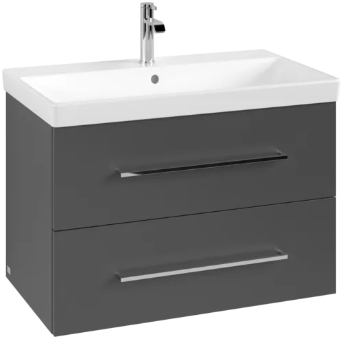 Obrázek VILLEROY BOCH Avento toaletní skříňka, 2 výsuvy, 776 x 514 x 484 mm, grafitová barva #A89100VR