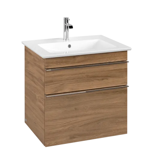 Bild von VILLEROY BOCH Venticello Waschbeckenunterschrank, 2 Auszüge, 603 x 590 x 502 mm, Kansas Oak / Kansas Oak #A92401RH