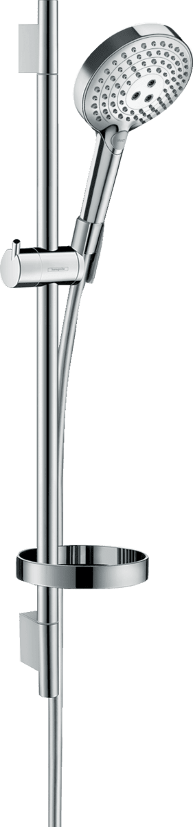 Bild von HANSGROHE Raindance Select S Brauseset 120 3jet PowderRain mit Brausestange 65 cm und Seifenschale Chrom 27654000