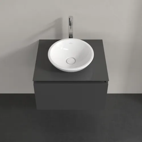 Bild von VILLEROY BOCH Legato Waschbeckenunterschrank, 1 Auszug, 600 x 380 x 500 mm, Glossy Grey / Glossy Grey #B56700FP