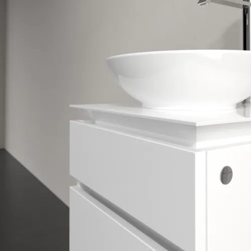 Bild von VILLEROY BOCH Legato Waschbeckenunterschrank, 2 Auszüge, 450 x 550 x 500 mm, Glossy White / Glossy White #B56600DH