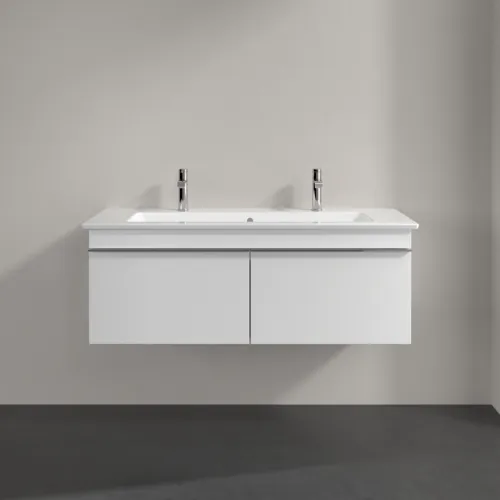 Picture of VILLEROY BOCH Venticello Vanity unit, 2 pull-out compartments, 1153 x 420 x 502 mm, White Matt / White Matt #A93801MS
