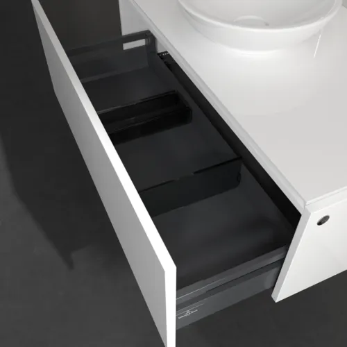 Bild von VILLEROY BOCH Legato Waschbeckenunterschrank, mit Beleuchtung, 1 Auszug, 1000 x 380 x 500 mm, Glossy White / Glossy White #B571L0DH