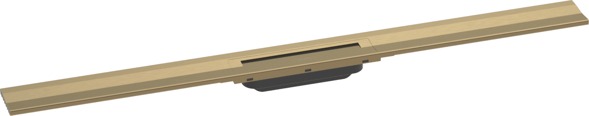 Bild von HANSGROHE RainDrain Flex Fertigset Duschrinne 1000 kürzbar zur Wandmontage #56053140 - Brushed Bronze