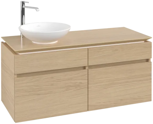 Bild von VILLEROY BOCH Legato Waschbeckenunterschrank, 4 Auszüge, 1200 x 550 x 500 mm, Nordic Oak / Nordic Oak #B58000VJ