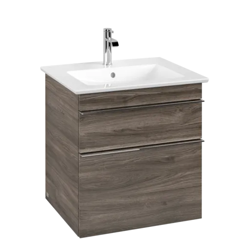 Bild von VILLEROY BOCH Venticello Waschbeckenunterschrank, 2 Auszüge, 553 x 590 x 502 mm, Stone Oak / Stone Oak #A92301RK