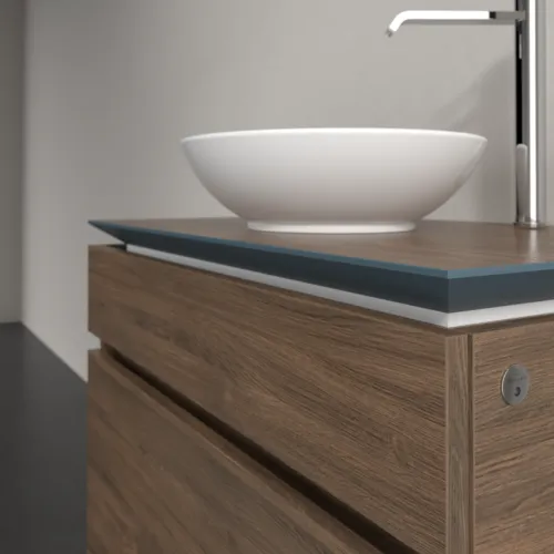 Bild von VILLEROY BOCH Legato Waschbeckenunterschrank, mit Beleuchtung, 2 Auszüge, 800 x 550 x 500 mm, Arizona Oak / Arizona Oak #B570L0VH