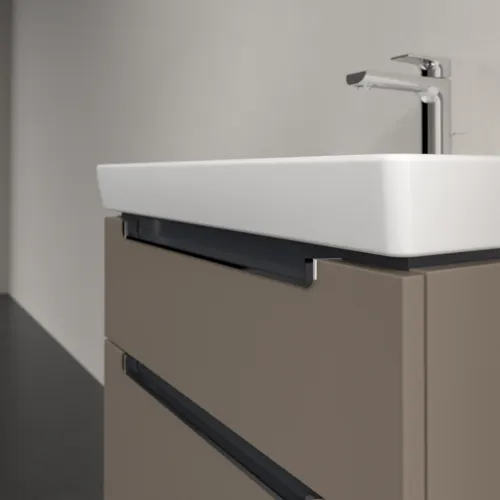 Bild von VILLEROY BOCH Subway 2.0 Waschbeckenunterschrank, 2 Auszüge, 637 x 590 x 454 mm, Truffle Grey #A91010VG