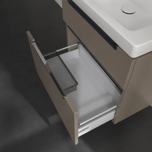 Bild von VILLEROY BOCH Subway 2.0 Waschbeckenunterschrank, 2 Auszüge, 637 x 590 x 454 mm, Truffle Grey #A91010VG