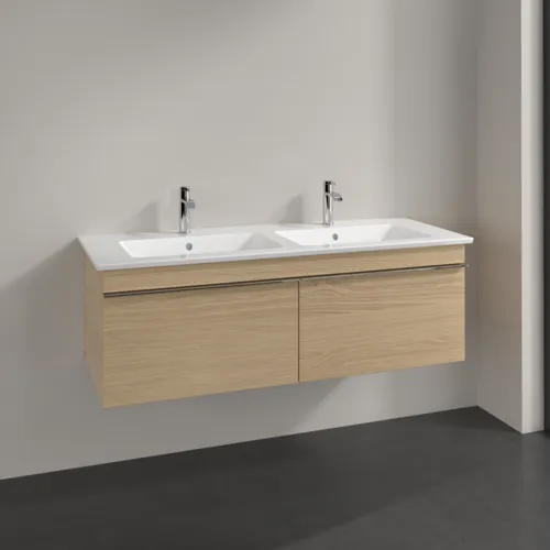 Obrázek VILLEROY BOCH Toaletní skříňka Venticello, 2 výsuvy, 1253 x 420 x 502 mm, severský dub / severský dub #A93901VJ