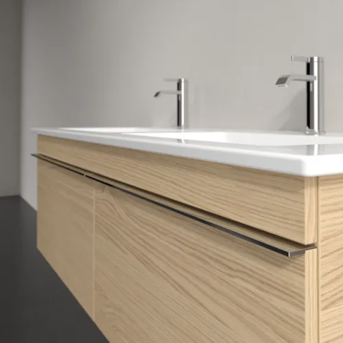Obrázek VILLEROY BOCH Toaletní skříňka Venticello, 2 výsuvy, 1253 x 420 x 502 mm, severský dub / severský dub #A93901VJ