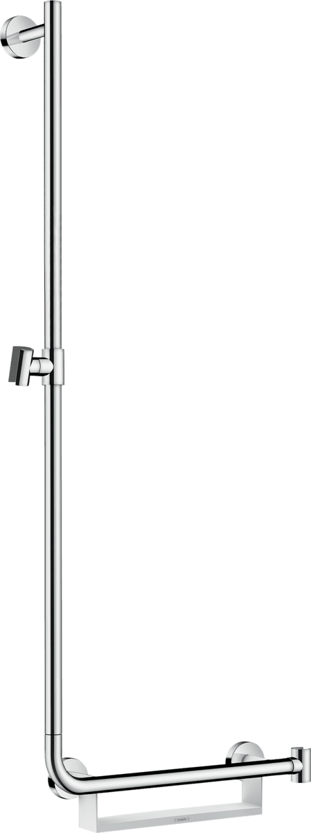 Bild von HANSGROHE Unica Brausestange Comfort 110 cm links #26403400 - Weiß/Chrom