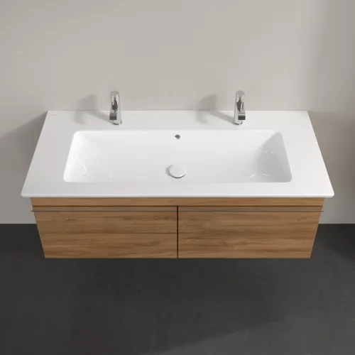 Obrázek VILLEROY BOCH Toaletní skříňka Venticello, 2 výsuvy, 1153 x 420 x 502 mm, dub Kansas / dub Kansas #A93801RH
