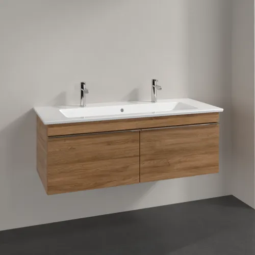 Obrázek VILLEROY BOCH Toaletní skříňka Venticello, 2 výsuvy, 1153 x 420 x 502 mm, dub Kansas / dub Kansas #A93801RH