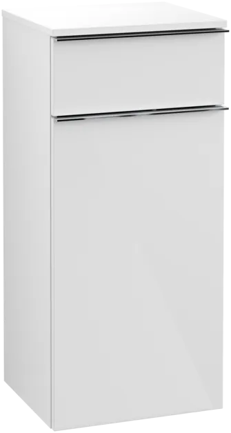 Bild von VILLEROY BOCH Venticello Seitenschrank, 1 Tür, 1 Schublade, 404 x 866 x 372 mm, Glossy White / Glossy White #A95001DH