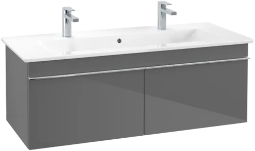 Obrázek VILLEROY BOCH Venticello toaletní skříňka, 2 výsuvy, 1153 x 420 x 502 mm, lesklá šedá / lesklá šedá #A93801FP
