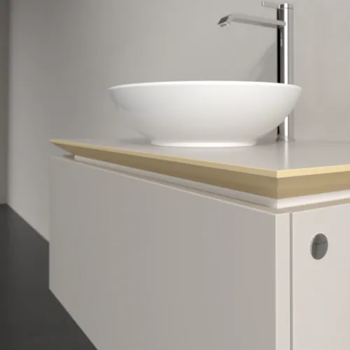 Bild von VILLEROY BOCH Legato Waschbeckenunterschrank, 1 Auszug, 800 x 380 x 500 mm, Soft Grey / Soft Grey #B56900VK