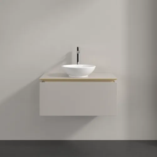 Bild von VILLEROY BOCH Legato Waschbeckenunterschrank, 1 Auszug, 800 x 380 x 500 mm, Soft Grey / Soft Grey #B56900VK