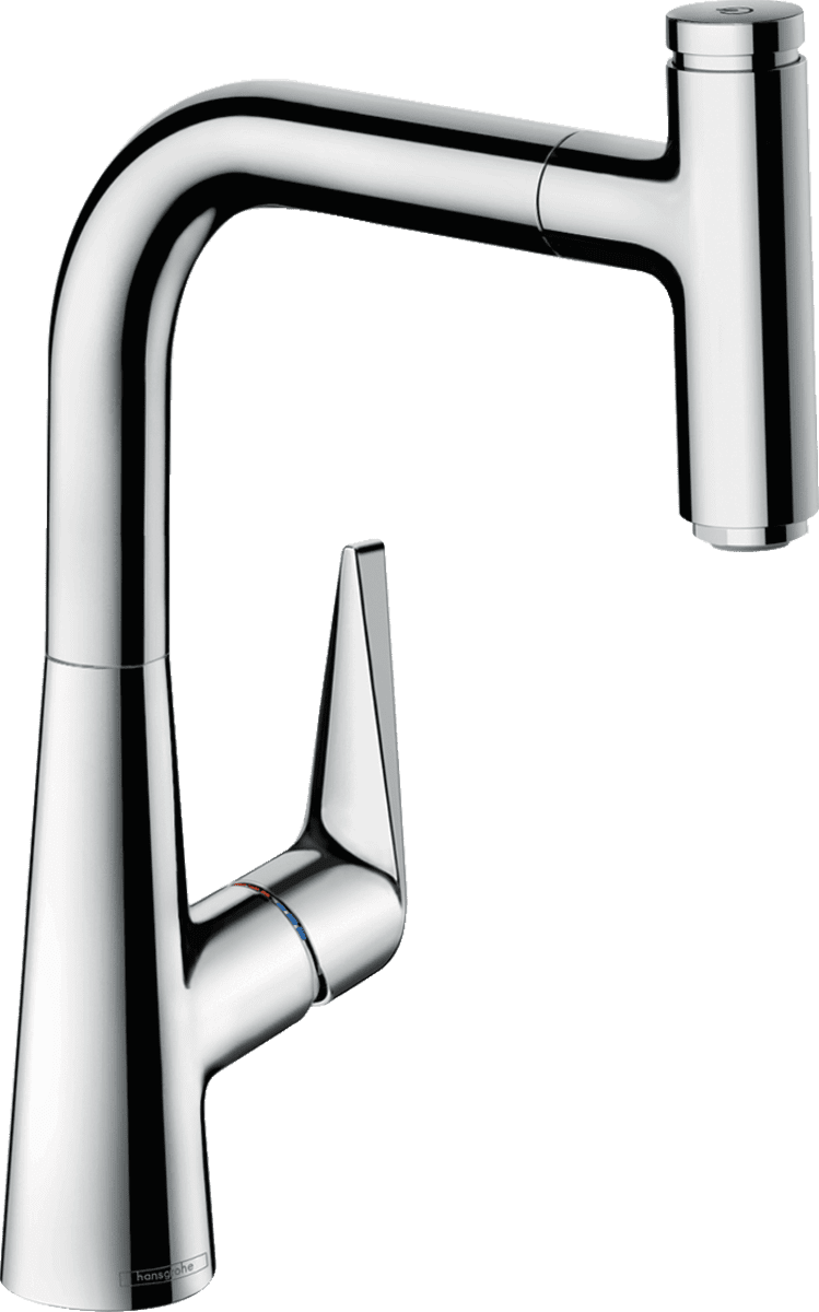 Picture of HANSGROHE Talis Select M51 Single lever kitchen mixer 220, pull-out spout, 1jet, sBox #73852000 - Chrome