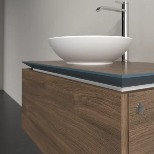 Bild von VILLEROY BOCH Legato Waschbeckenunterschrank, 1 Auszug, 800 x 380 x 500 mm, Arizona Oak / Arizona Oak #B56900VH